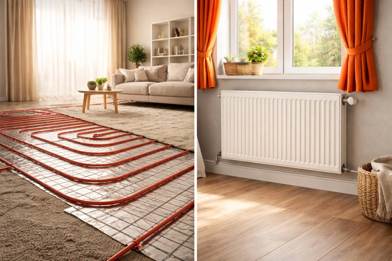 Padlófűtés vs. hagyományos radiátor
